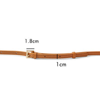 Leather Strap For Crossbody 120cm - Gold Hardware