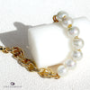 Imitation Pearl Bead Bag Chain Strap - French 75