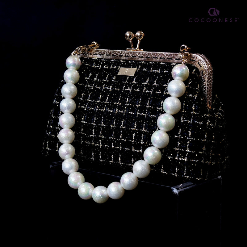 Imitation Pearl Bead Bag Chain Strap - Tipperary