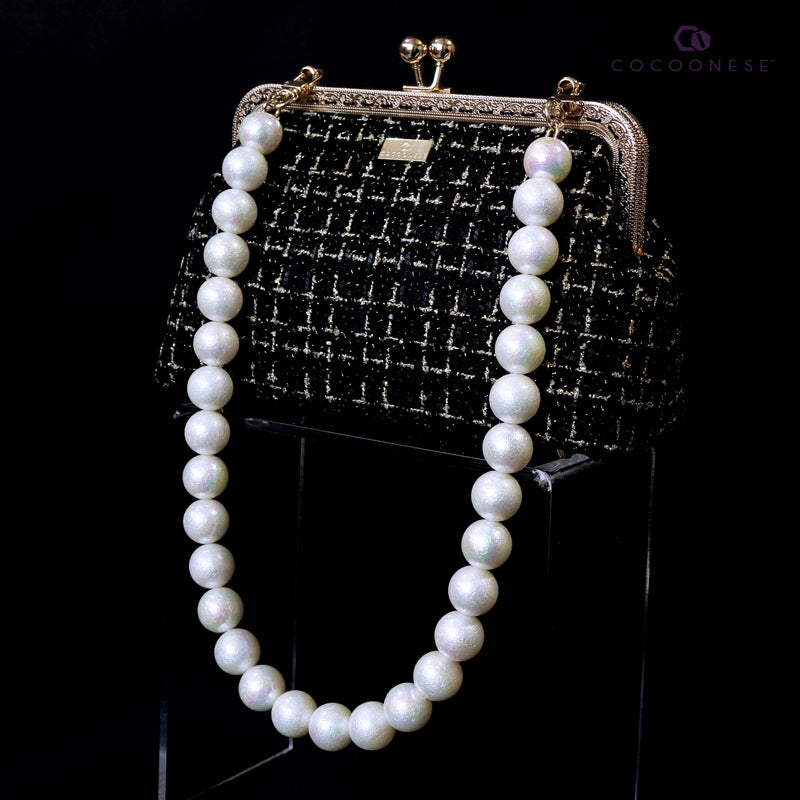 Imitation Pearl Bead Bag Chain Strap - Tipperary