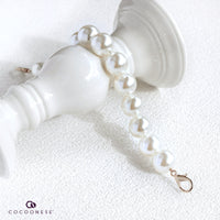 Imitation Pearl Bead Bag Chain Strap - Caipirinha