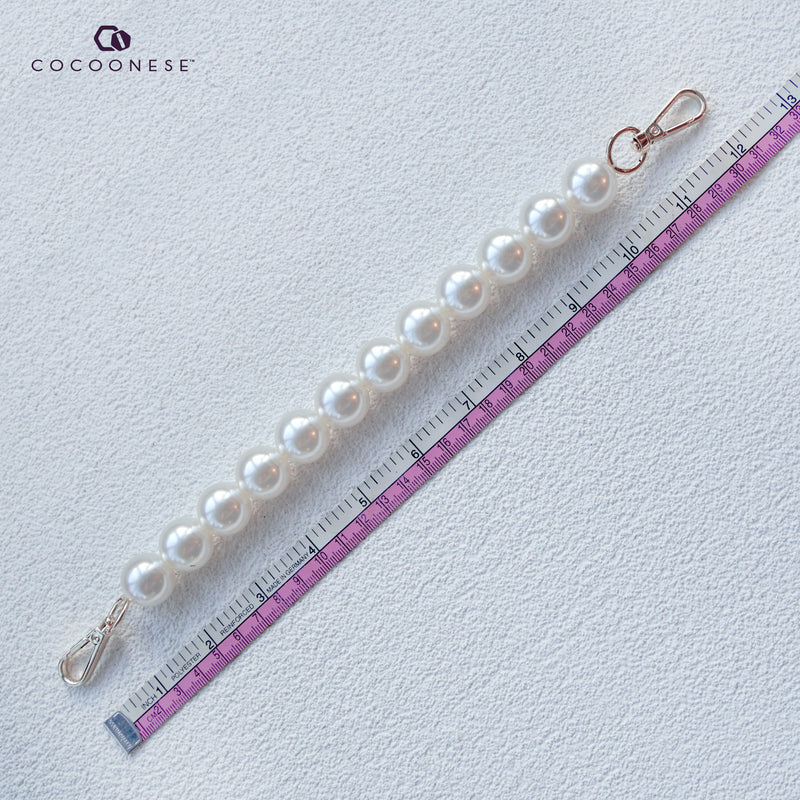 Imitation Pearl Bead Bag Chain Strap - Caipirinha