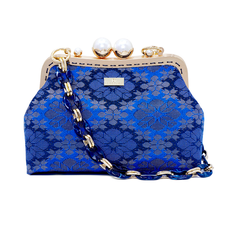 Acrylic Chain Songket Shoulder Bag