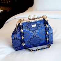 Acrylic Chain Songket Shoulder Bag