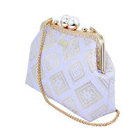 Acrylic Chain Songket Shoulder Bag - Grayles(LV)