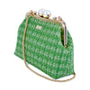 Acrylic Chain Tweed Shoulder Bag