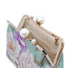 Acrylic Chain Shoulder Bag - Paeonia Waves