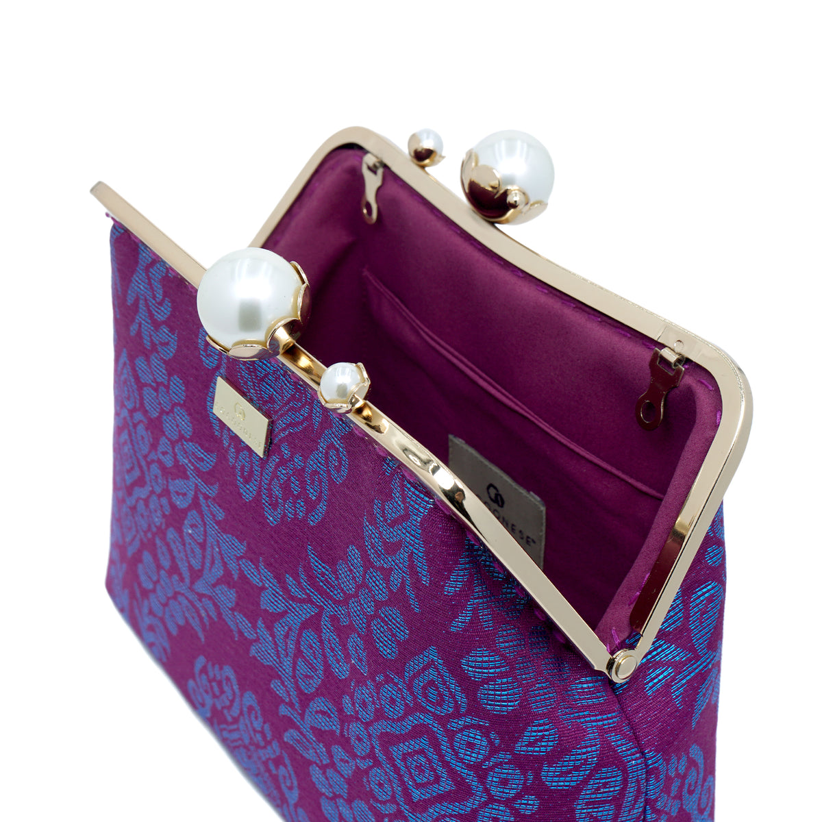 Acrylic Chain Songket Shoulder Bag - Wisteria(MA)