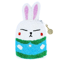 Beaded Coin Purse - Rabbit