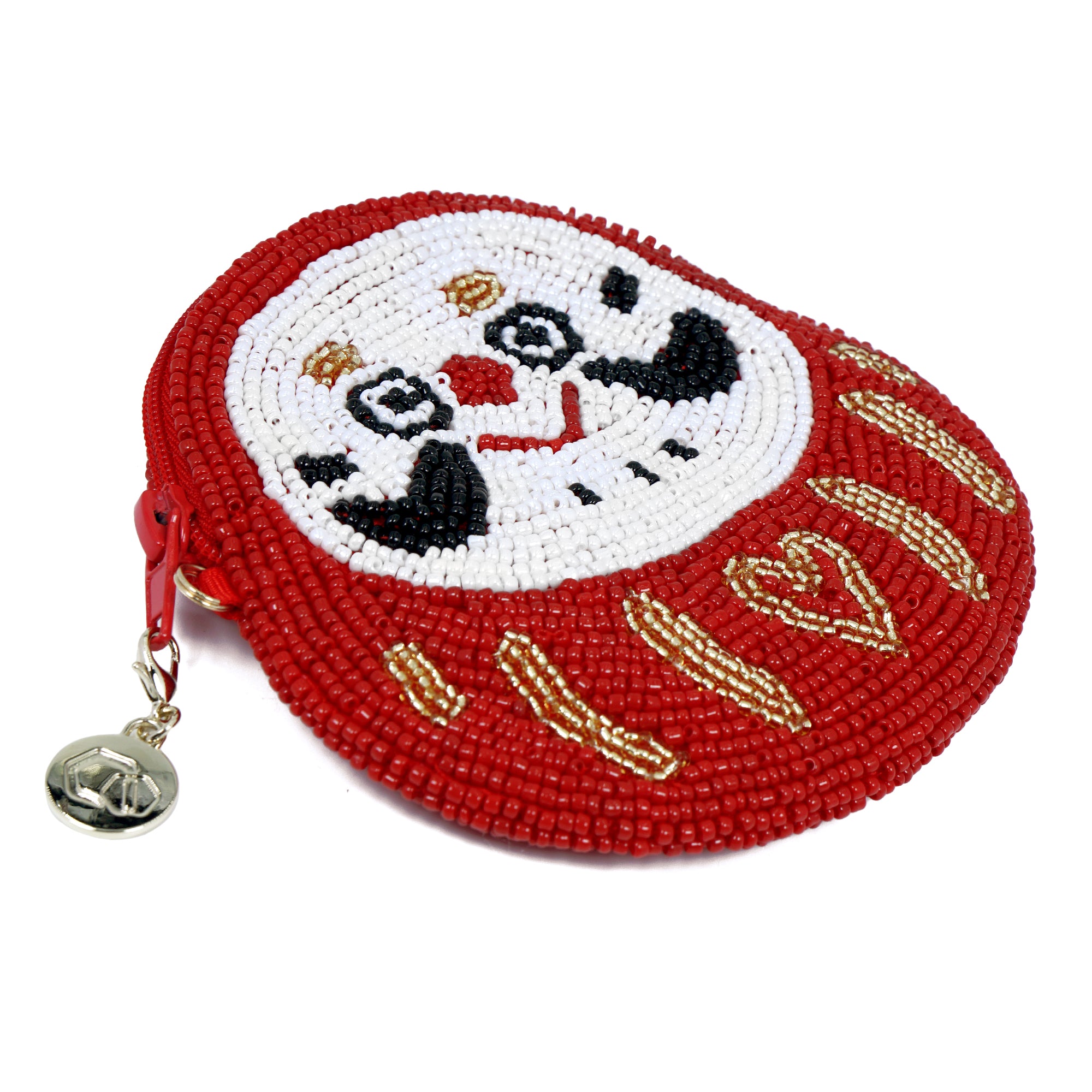 Beaded Coin Purse - Daruma