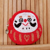 Beaded Coin Purse - Daruma