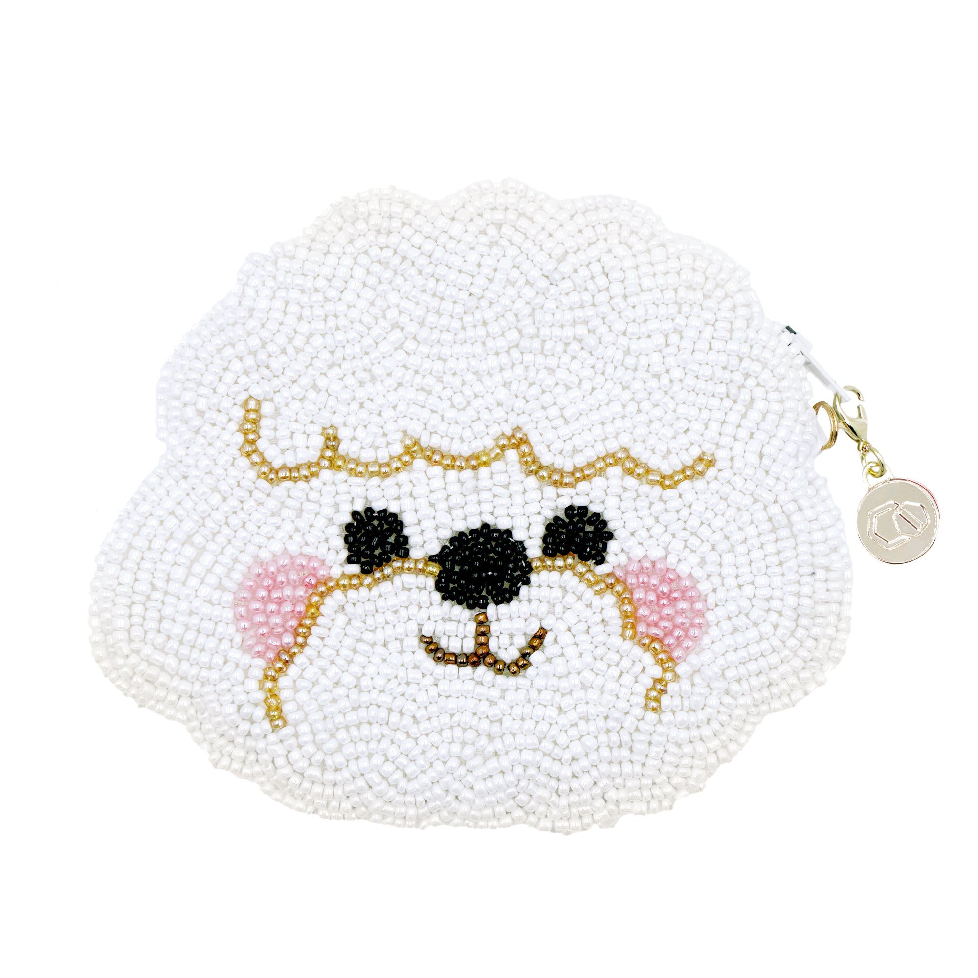 Beaded Coin Purse - Bichon Frise