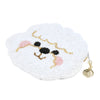 Beaded Coin Purse - Bichon Frise