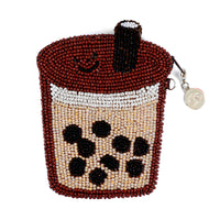 Beaded Coin Purse - Bubble Tea