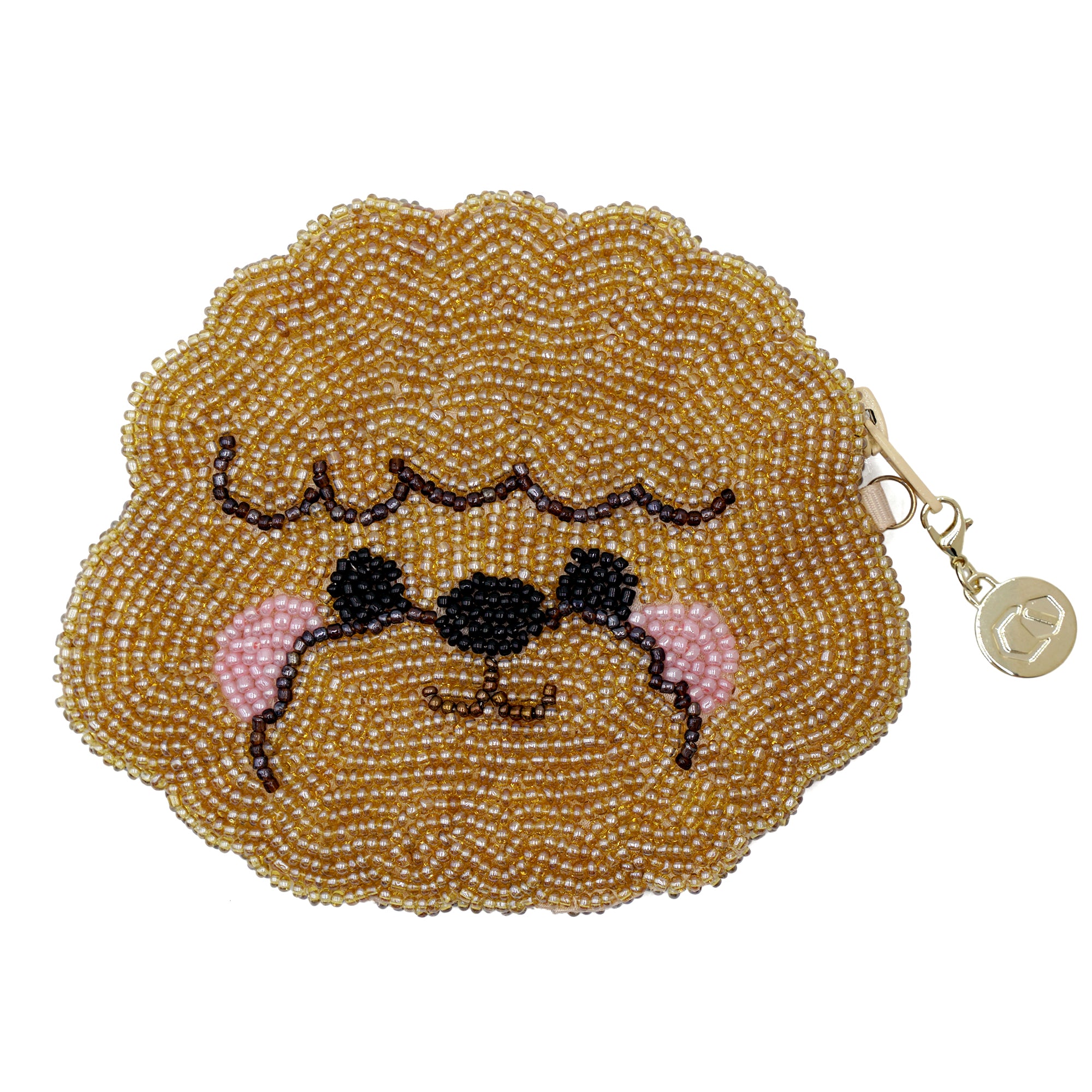 Beaded Coin Purse - Bichon Frise