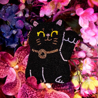 Beaded Coin Purse - Lucky Meow