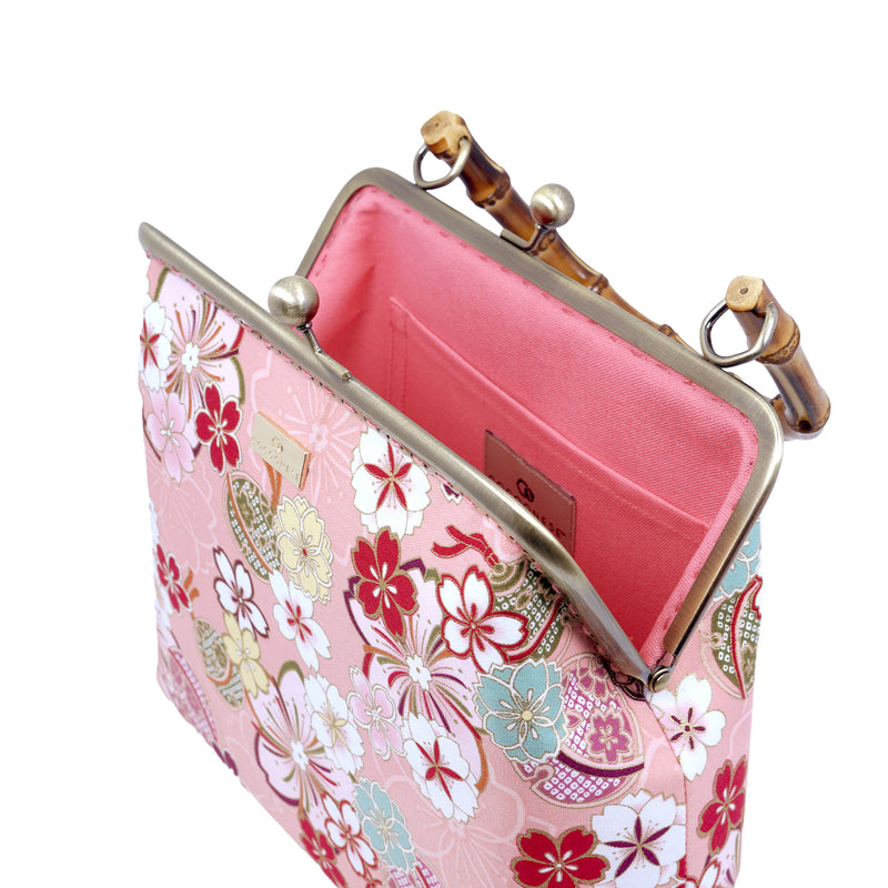 Bamboo Top Handle Bag - Sakura Forest