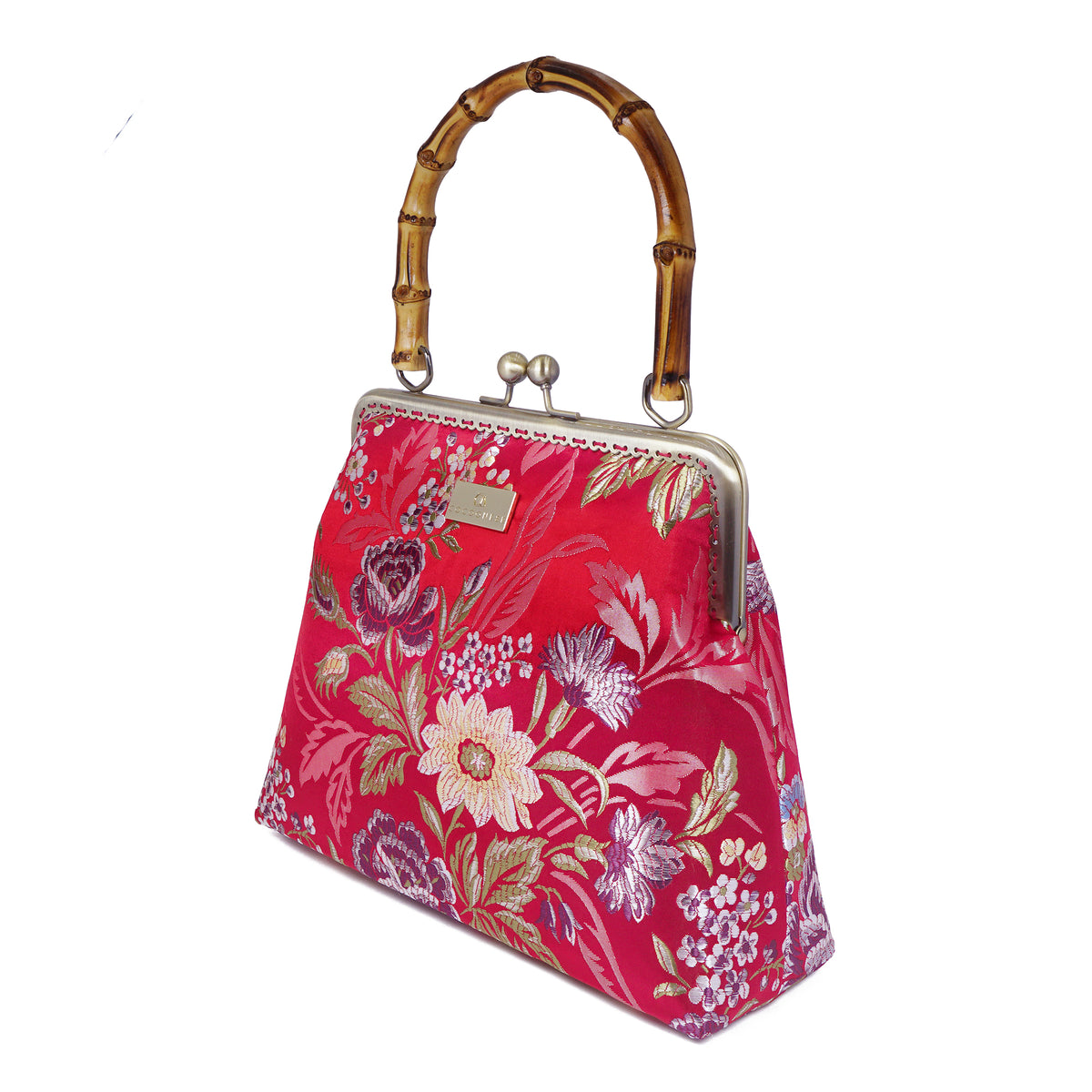 ﹤Design Orchard Only﹥Bamboo Top Handle Bag - Happy Family