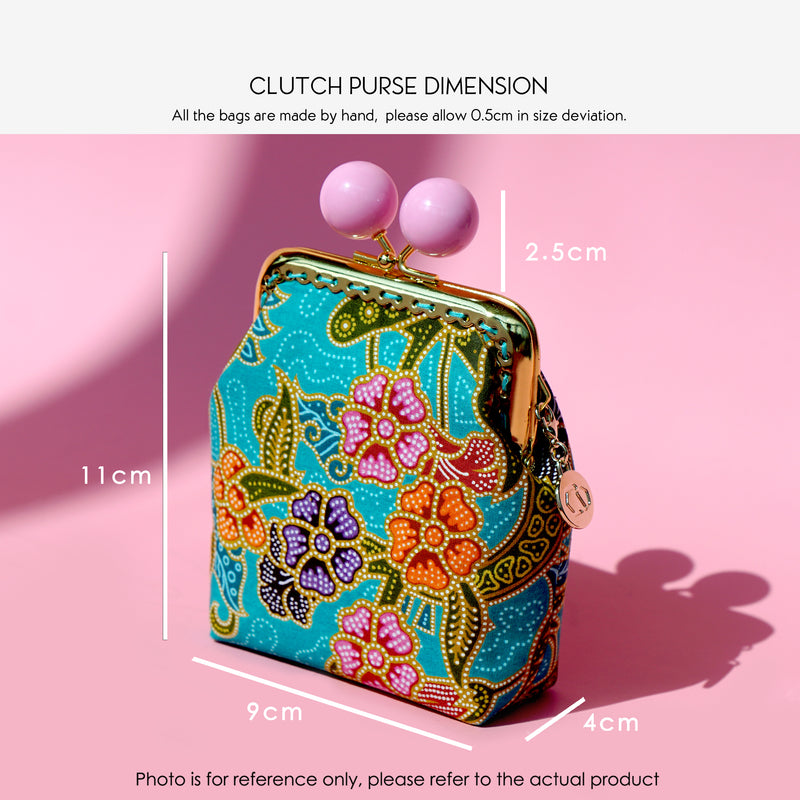 Clutch Purse - Peony Cluster