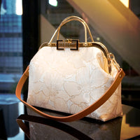 Clasp Shoulder Bag - Gold Lily