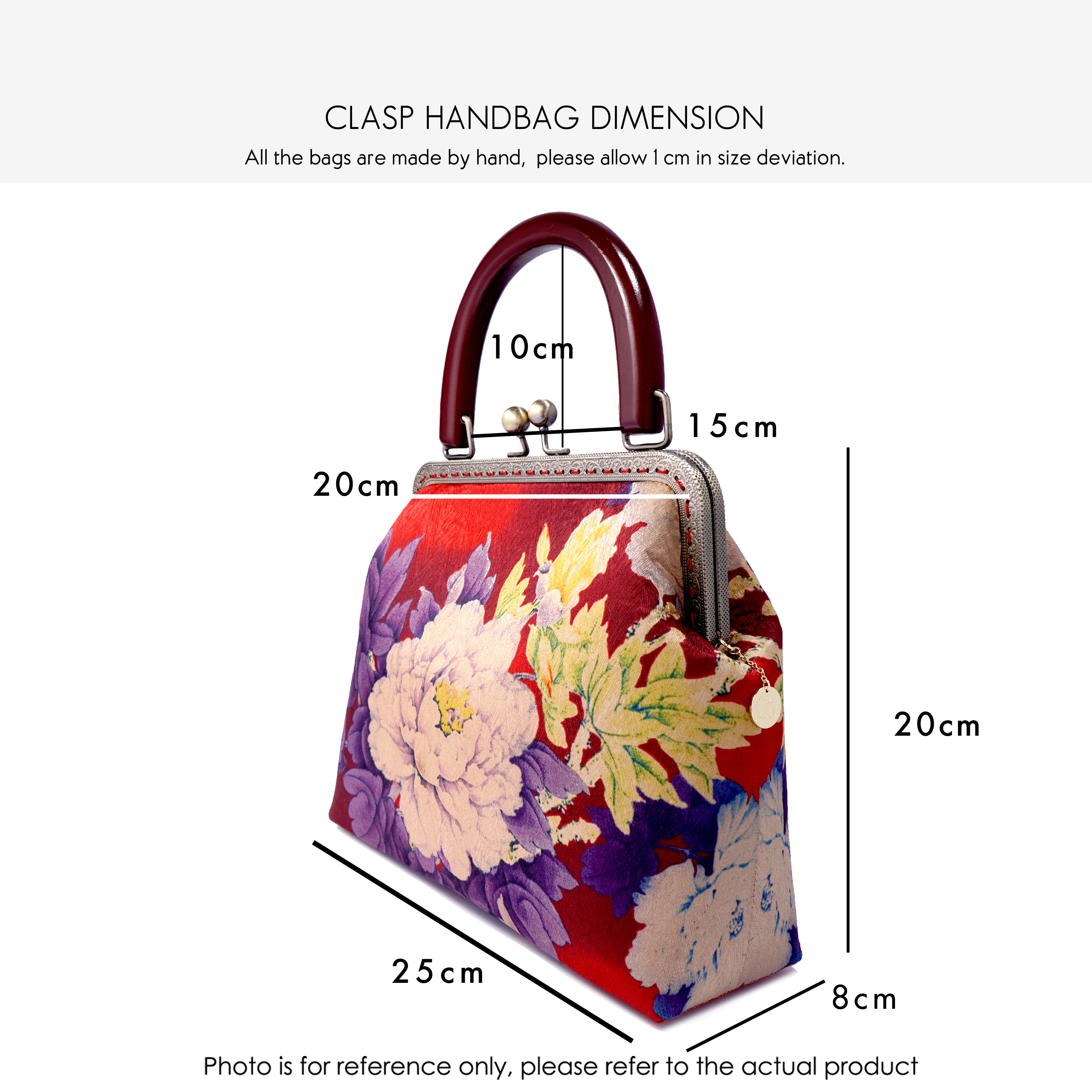 Clasp handbag cheap