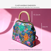 30% OFF - Clasp Handbag - Batik(BK)