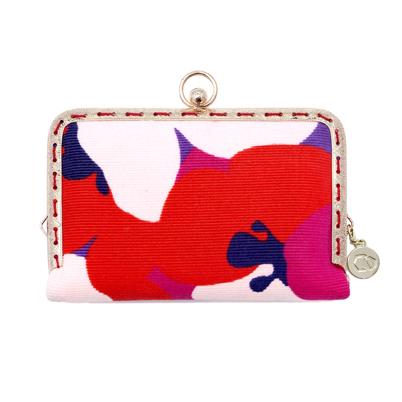 Kiss Clasp Card Holder - Camilla's Blush