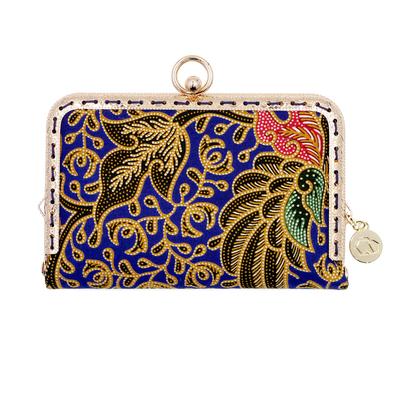 Kiss Clasp Card Holder - Wild Bluebell