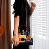 Leather Top-Handle Bag - Mondrian