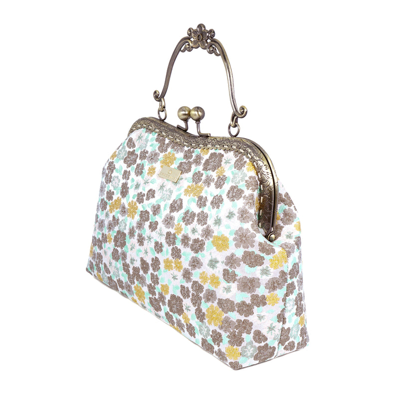 Floral Metal Handle Bag - Yukinohan