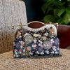 Dual Lock Metal Handle Bag - Snowdrop