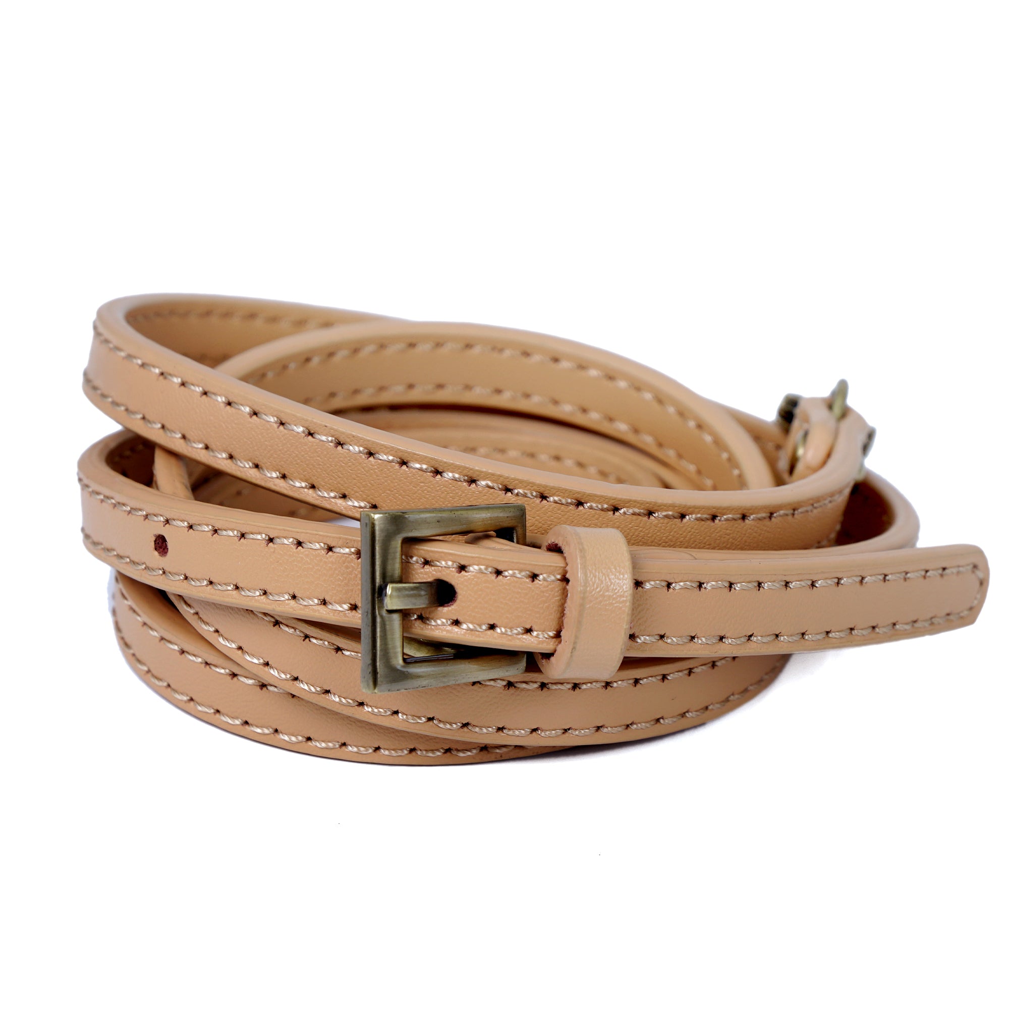 Leather Strap For Crossbody 120cm - Bronze Hardware