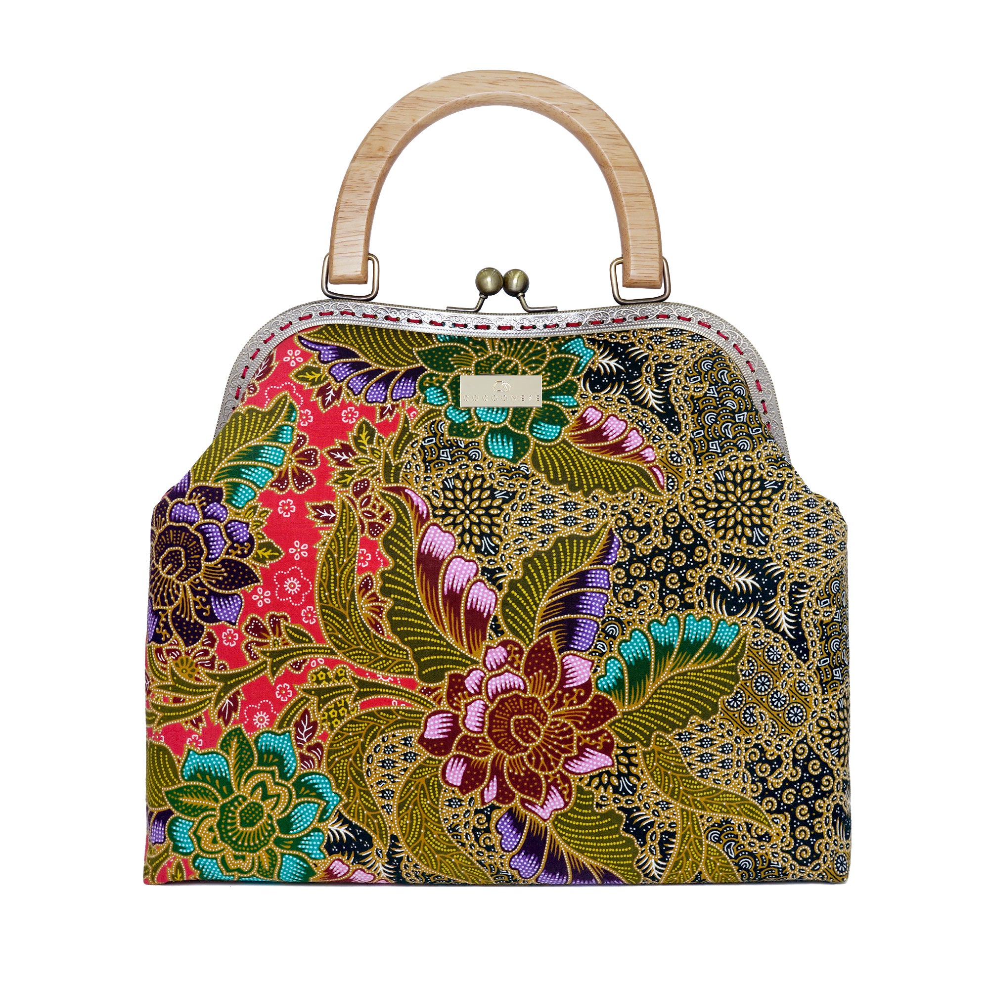 30% OFF - Clasp Handbag - Batik(RD)