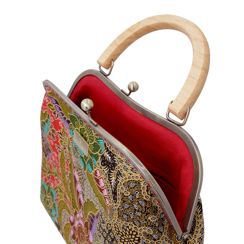 30% OFF - Clasp Handbag - Batik(RD)