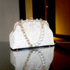 Rhinestone Frame Clutch Bag - Gold Lily