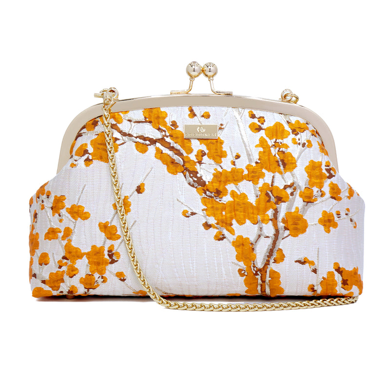 Arc Shape Frame Bag - Golden Ume