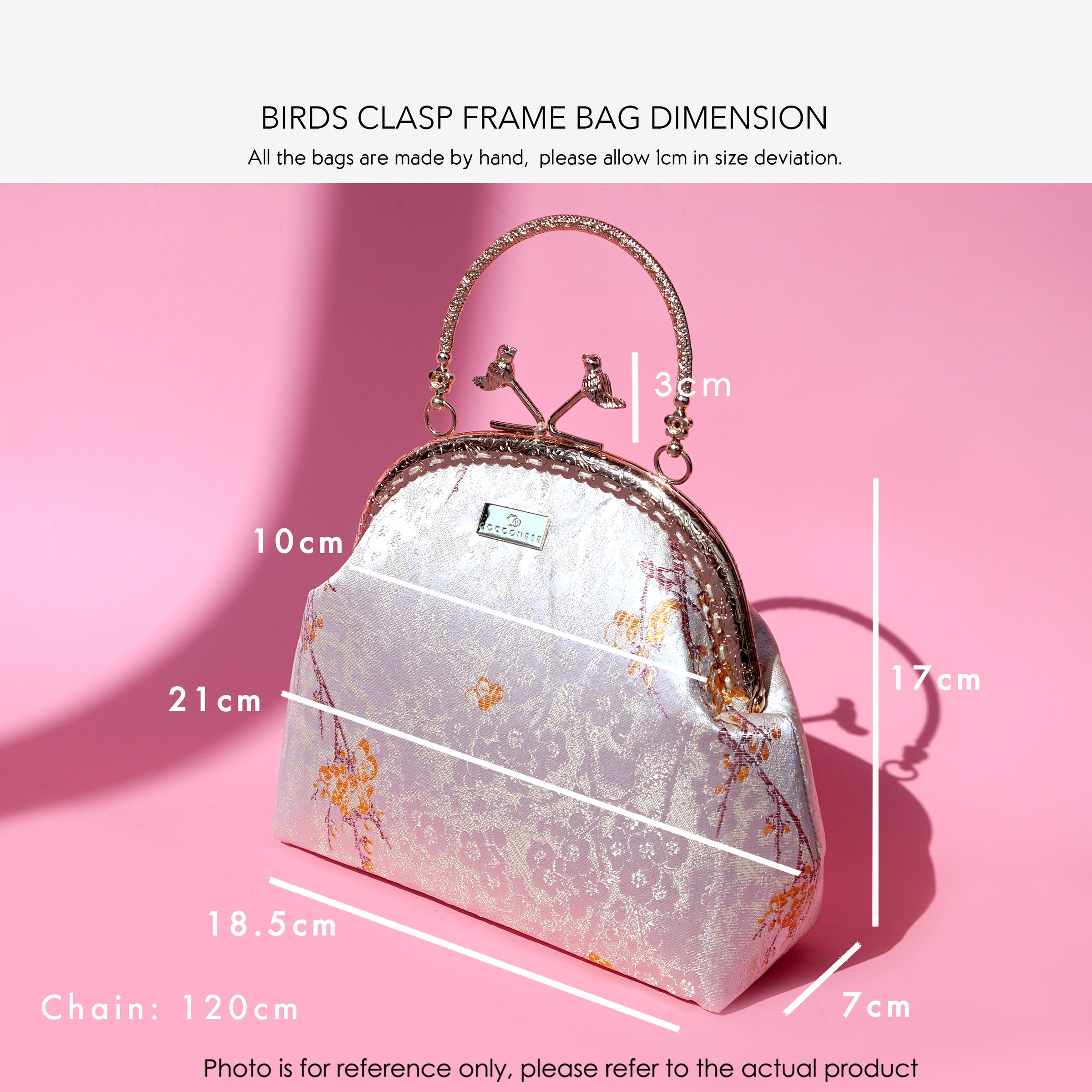 Birds Clasp Frame Bag - Red Makeup