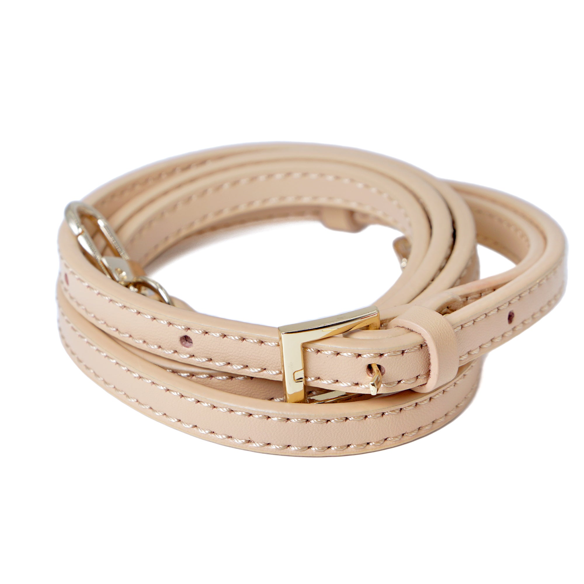 Leather Strap For Crossbody 120cm - Gold Hardware