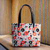 Zipper Top Tote Bag - Tsubaki Garden