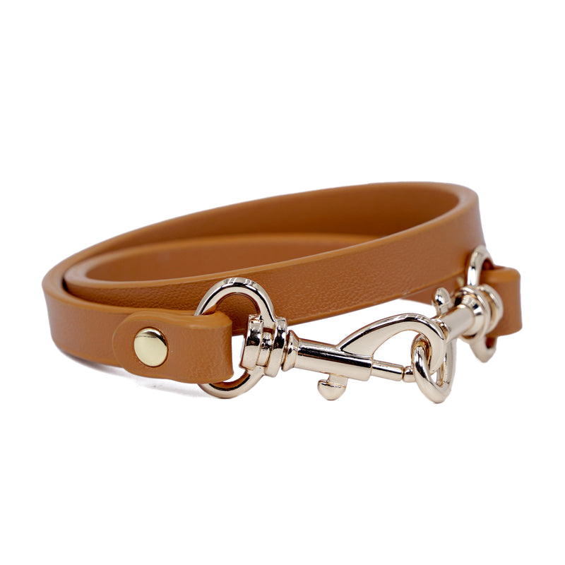 Leather Strap For Underarm 42cm - Gold Hardware