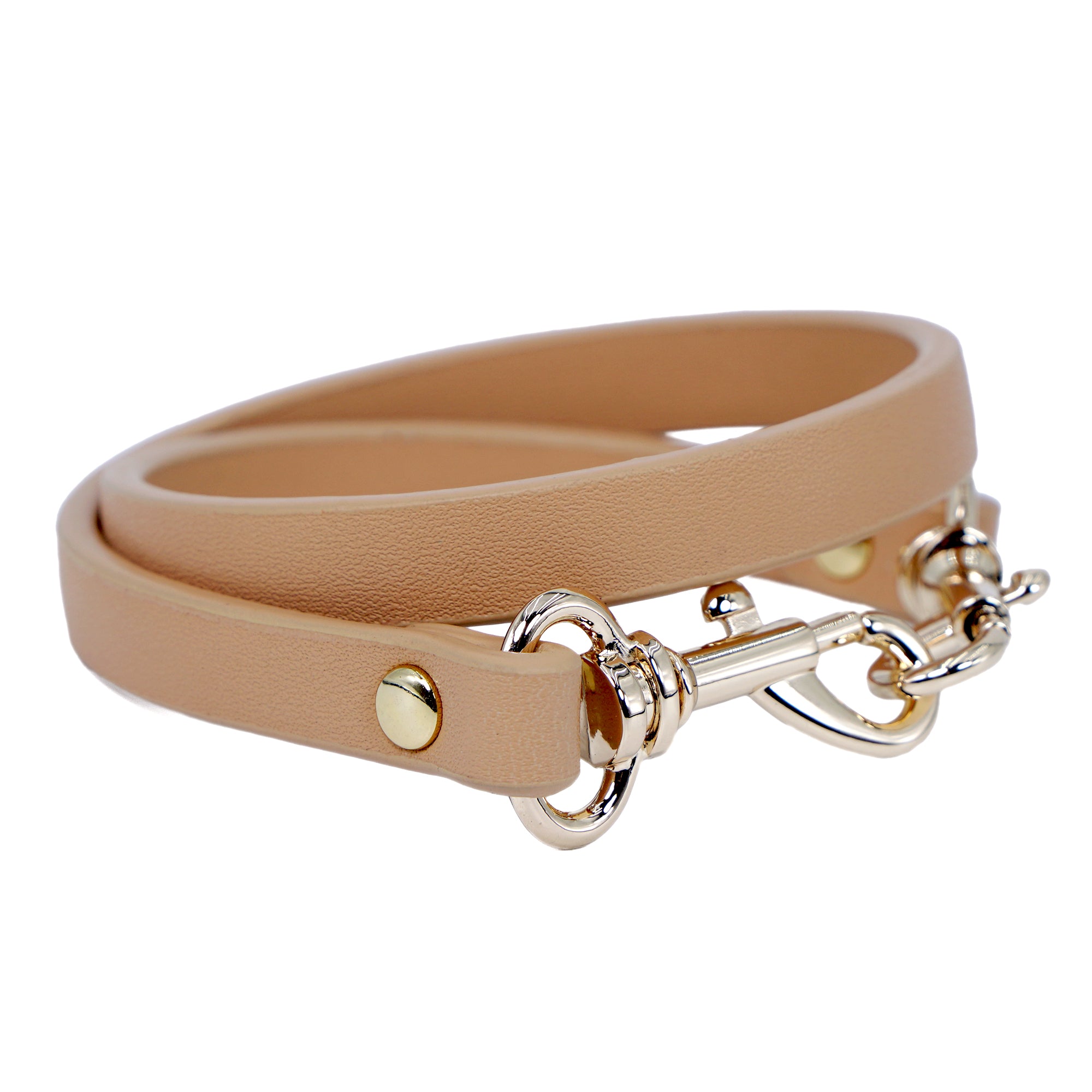 Leather Strap For Underarm 42cm - Gold Hardware