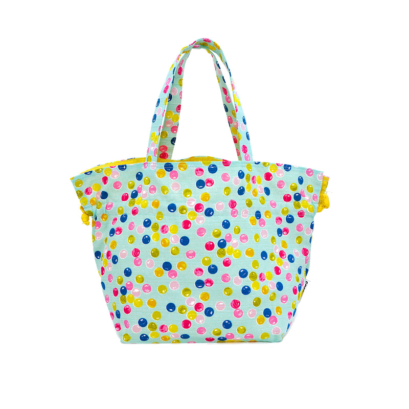 50% OFF - Drawstring Top Handle Handbag  - Bubble Gum